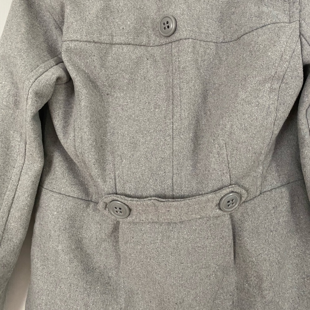 Gray pea coat - Picture 7 of 8